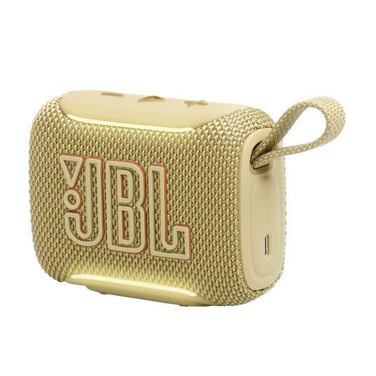 JBL Go 5 - Yellow - Ultra-portable waterproof and drop-proof speaker with JBL legendary sound and ambient edge lighting - Detailshot 1